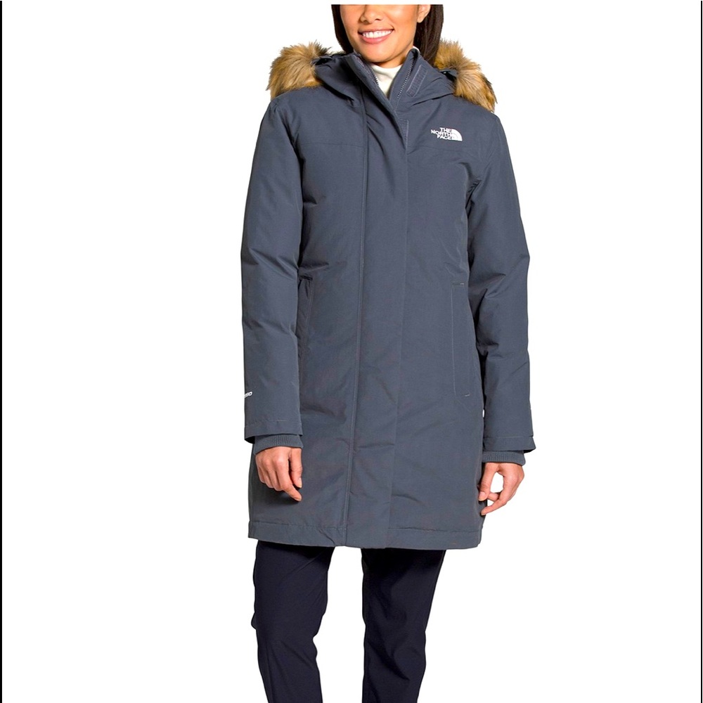 The Northface Women's Arctic Hooded Faux-Fur-Trim Park